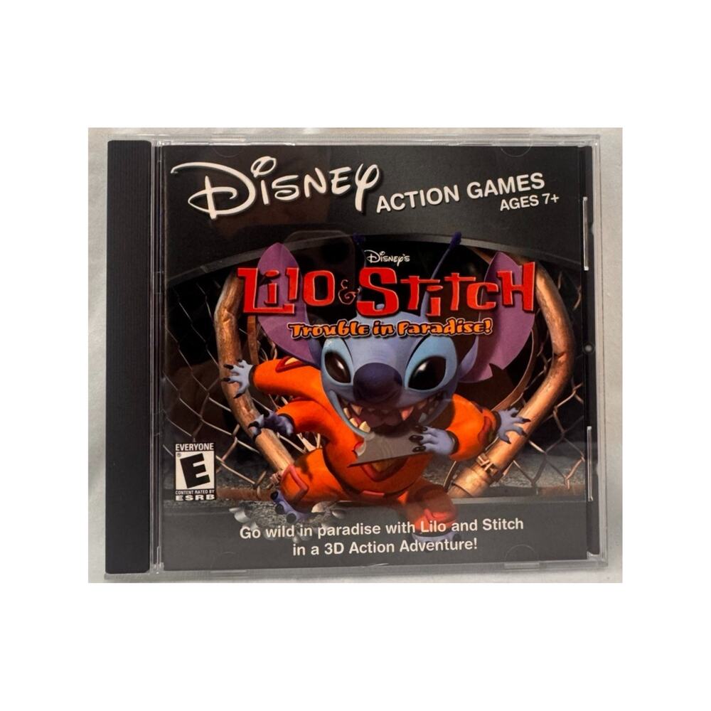 Disney Lilo & Stitch Trouble In Paradise PC CD-ROM Game Complete Disney 2002